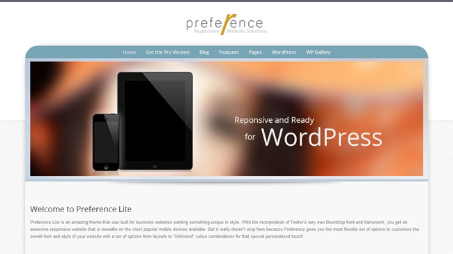 Preference Lite Wordpress Theme