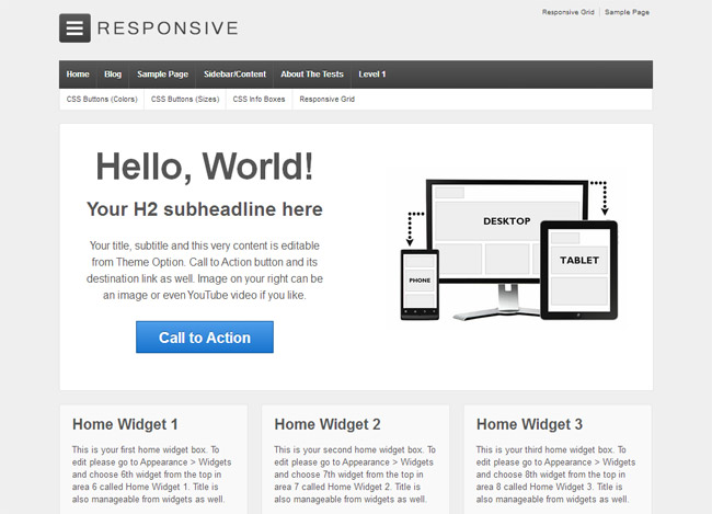 Responsive Free Wordpress Theme