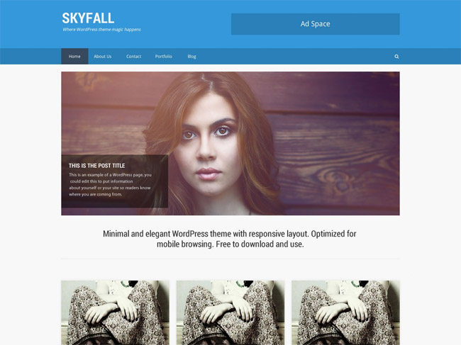 SkyFall Wordpress Theme