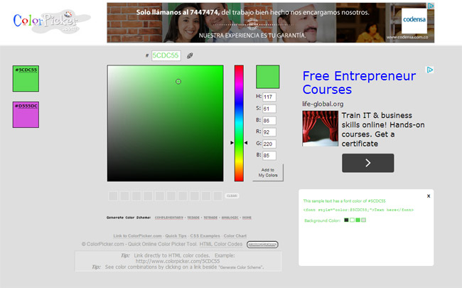 ColorPicker Color Picker Website