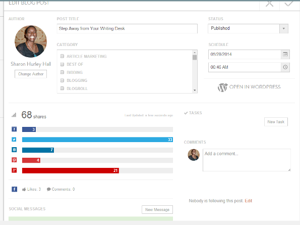 CoSchedule Social Analytics