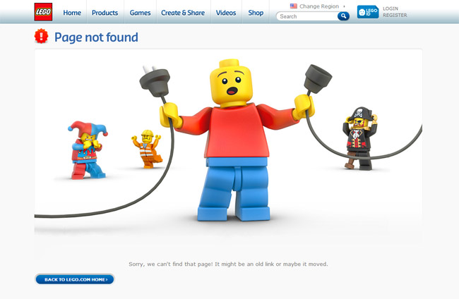Lego Error Page