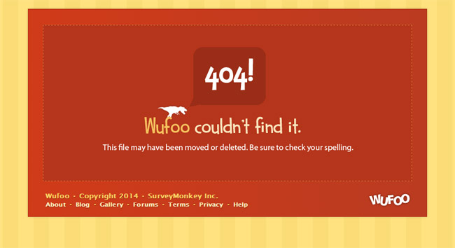 Wufoo Error Page