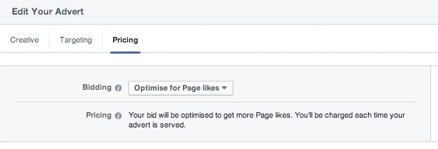 Optimise Facebook Campaign for Likes