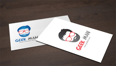 Free Nerd Geek Man Logo
