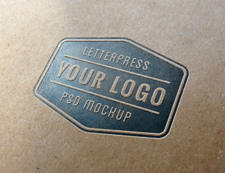 LLetterpress Logo MockUp #1