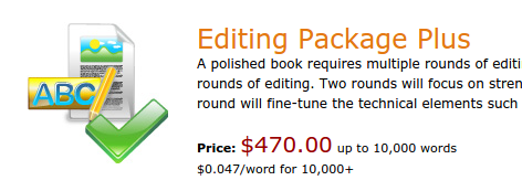 Editing Package Plus Price