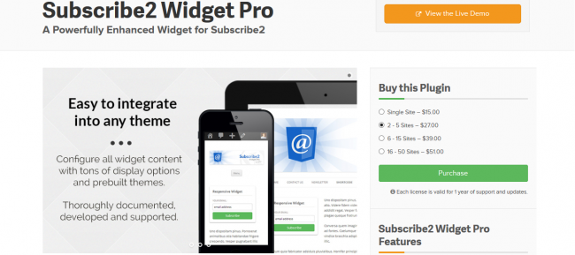 Subscribe2 Widget Pro