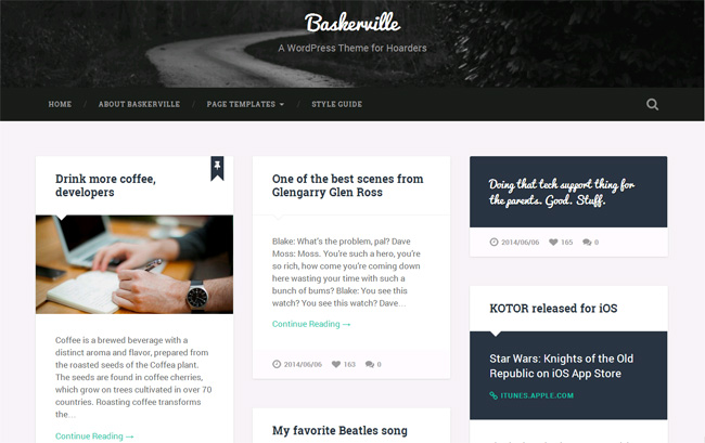 Baskerville Free WordPress Theme