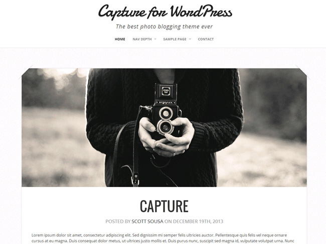 Capture Free WordPress Theme