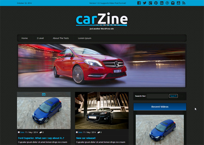 Carzine Free WordPress Theme