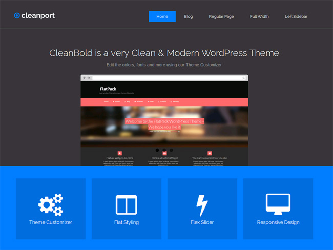 CleanPort Free WordPress Theme