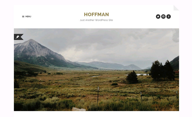 Hoffman Free WordPress Theme