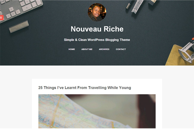 Nouveau Riche Free WordPress Theme