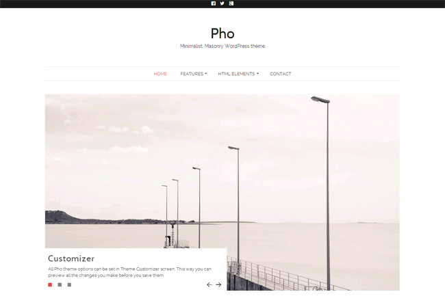 Pho Free WordPress Theme