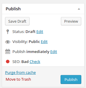 Publish preview and save draft