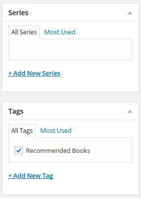 Series and tags