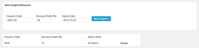 Coupon Settings of WordPress Simple Paypal Shopping Cart