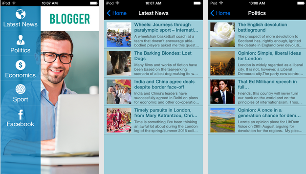 Blogger Mobile App Template