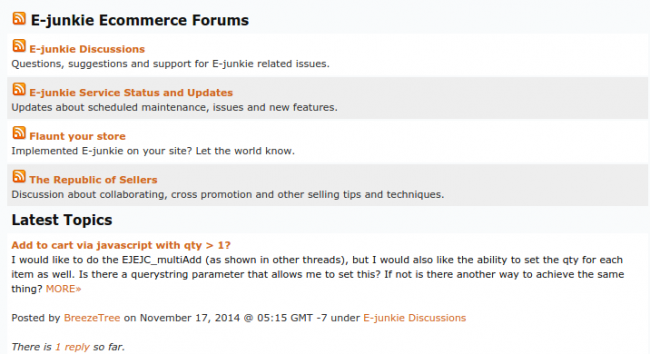 E-Junkie Forums