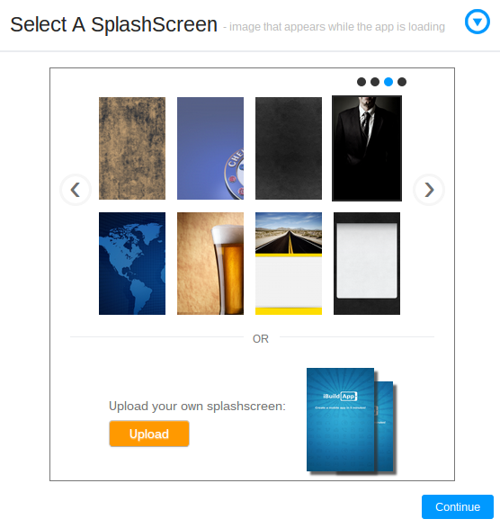 Select a Splashscreen