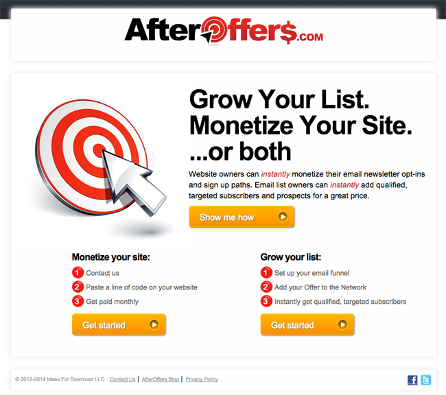 AfterOffers Home Page