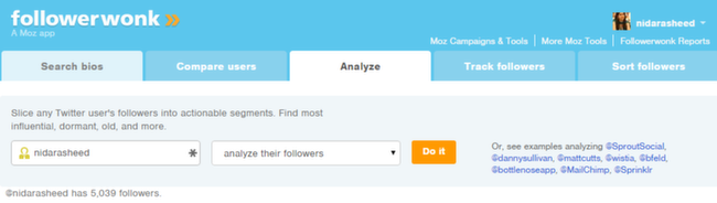 Analyze Users - Followers