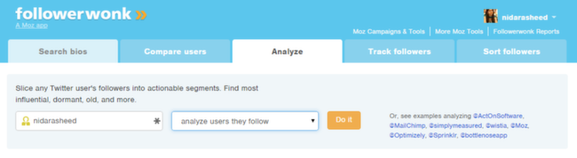 Analyze Account Following