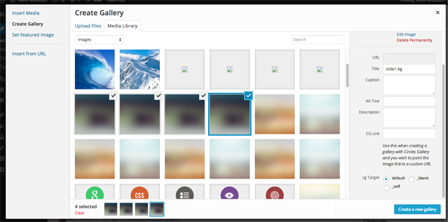 Create a Gallery with Circles Gallery