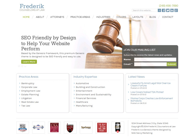 Frederik Premium WordPress Theme