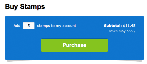 Freshbooks Stamps Purchase