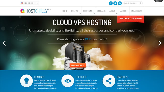 HostChilly V3 WordPress Theme