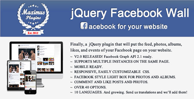jQuery Facebook Wall