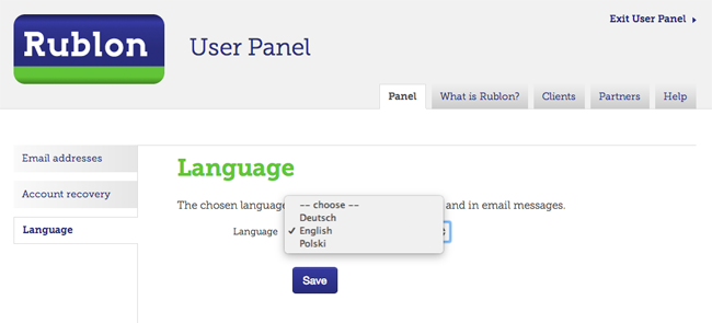 Signing Into the Rublon User Panel