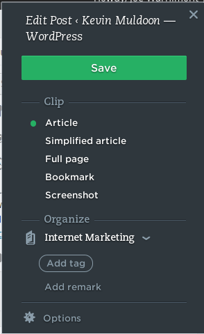 Evernote Web Clipper