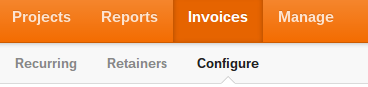 Invoices and Configure
