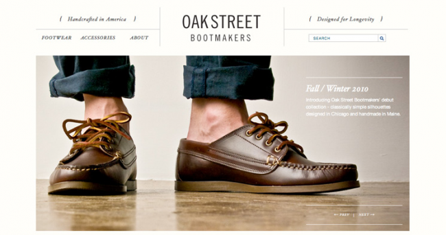 OakStreet Bootmakers ECommerce