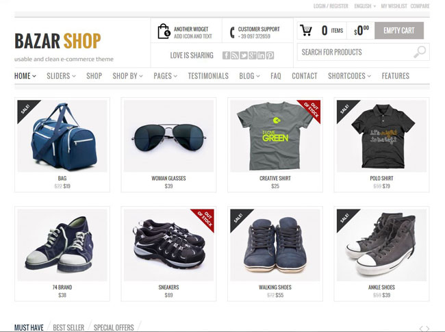 Bazar Shop WordPress Theme