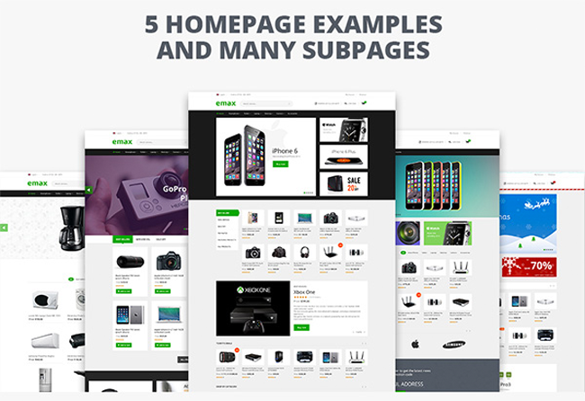 Five HomePage Examples