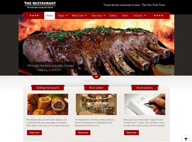 The Restaurant WordPress Theme