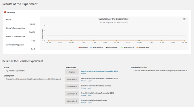 Headline Experiment Results