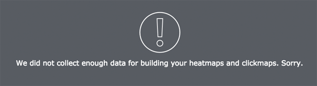 Insufficient Data for Heatmap Experiment