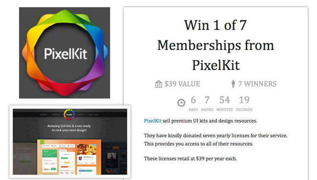 Win 1 of 7 Memberships from PixelKit