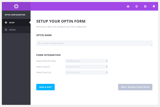 Setup a New Opt-In Form