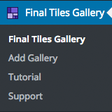 Final Tiles Grid Gallery Admin Menu