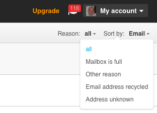 Bounced Email Reason