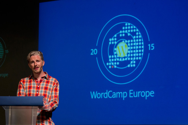 Matt Mullenweg at WordCamp Europe