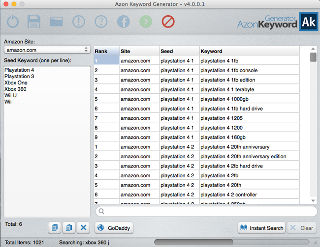 AmaSuite Keyword Generator