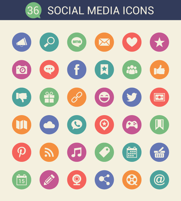 Cool Social Media Icon Set