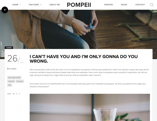 Pompeii WordPress Theme